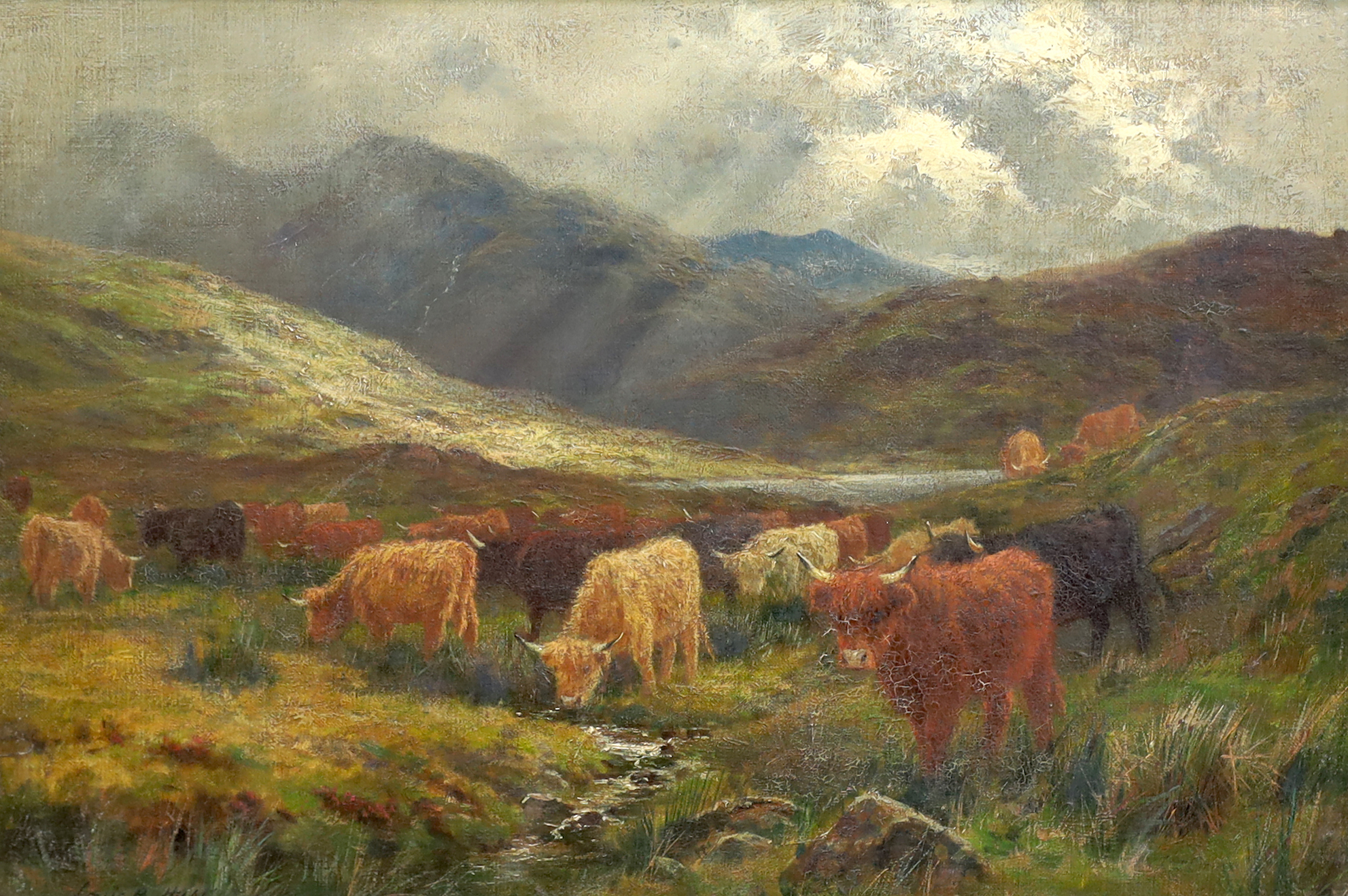 Louis Bosworth Hurt (British, 1856-1929), 'In Glen Falloch, Perthshire', oil on canvas board, 32 x 47cm